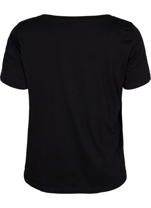 Trainings-T-Shirt mit Print, Black w. Cardio, Packshot image number 1