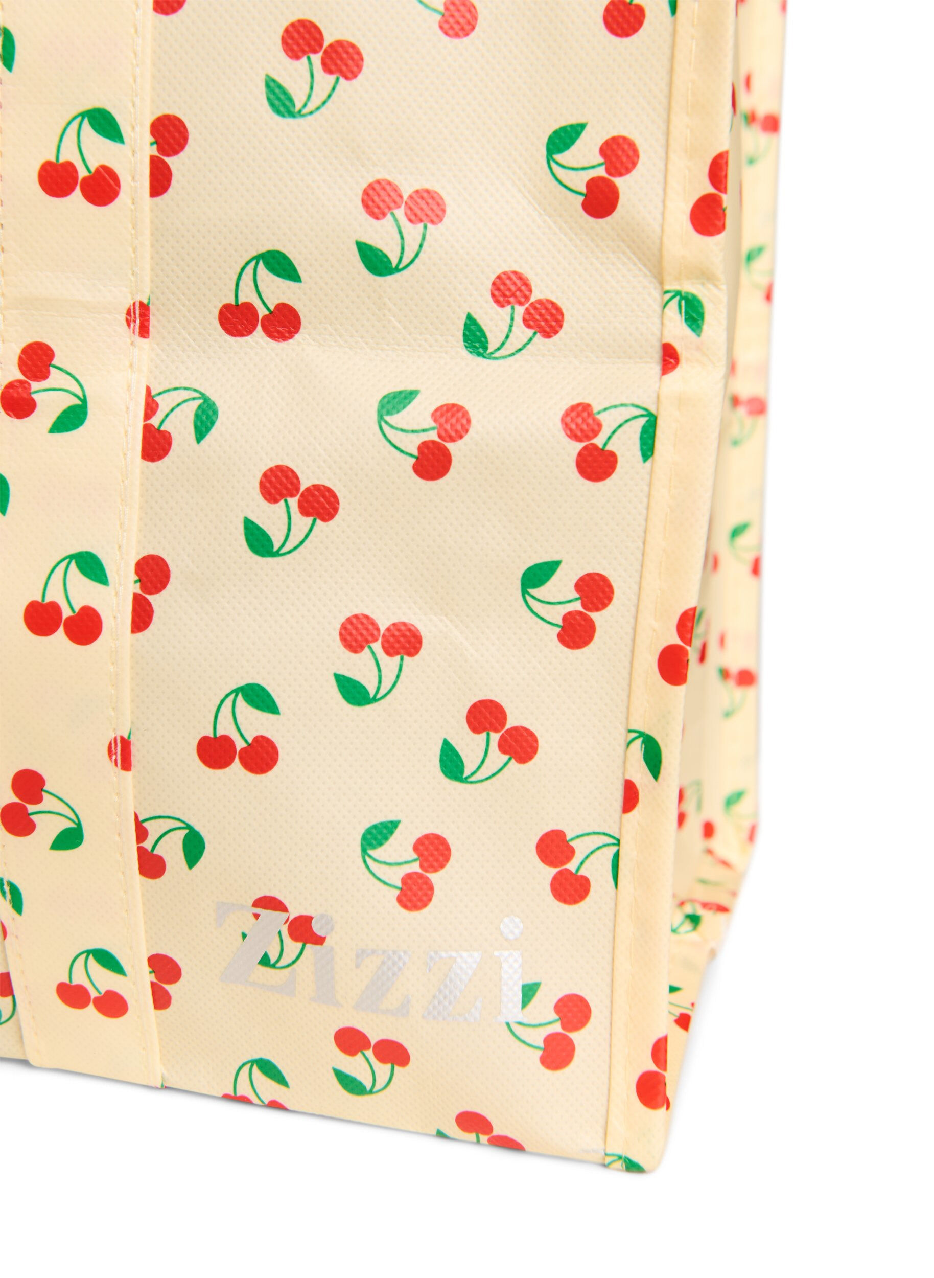ZizziEinkaufstasche mit Rei&szlig;verschluss, Gelb, Packshot image number 2