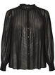 Bluse aus Viskose mit R&uuml;schenkragen, Schwarz, Packshot image number 0
