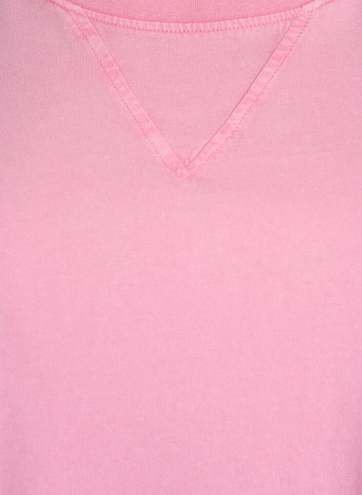 Boxy T-Shirt aus Bio-Baumwolle., Pink, Packshot image number 2