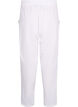 Einfarbige Baumwollhose mit Leinen, Bright White, Packshot image number 1