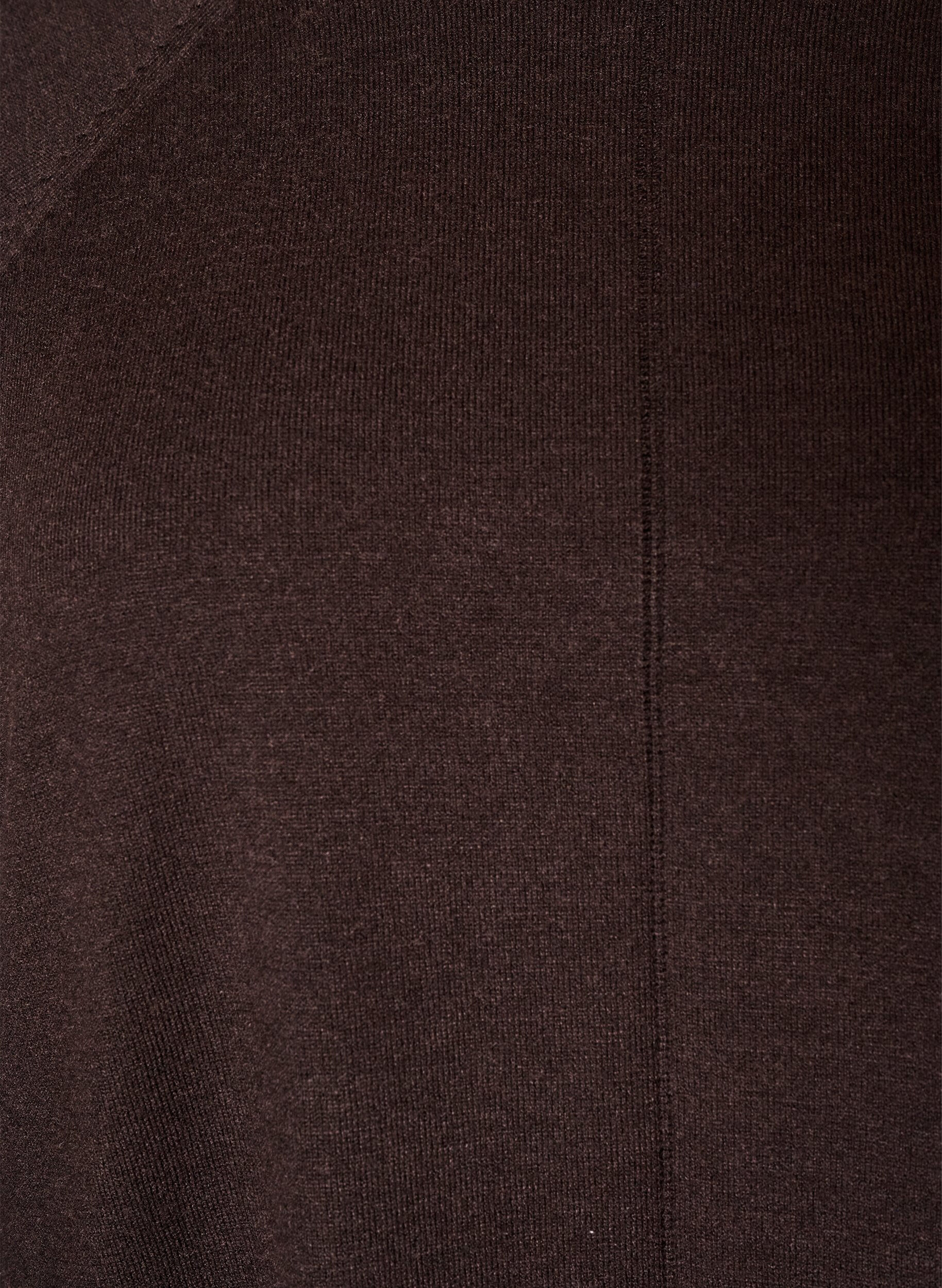 ZizziStrickbluse mit Rundhalsausschnitt und Strickmuster, Braun, Packshot image number 2