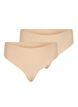 2er-Pack invisible G-String , Beige, Packshot image number 0