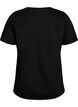 T-Shirt mit Print, Schwarz, Packshot image number 1