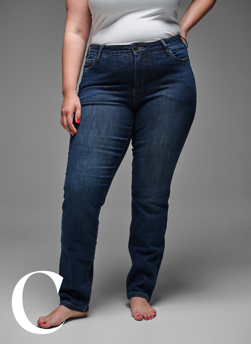 Slim fit Jeans mit normaler Taille, Dark Blue, Model image number 6