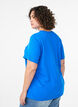 Basic T-Shirt aus Baumwolle mit Rundhalsausschnitt, Blau, Model image number 2