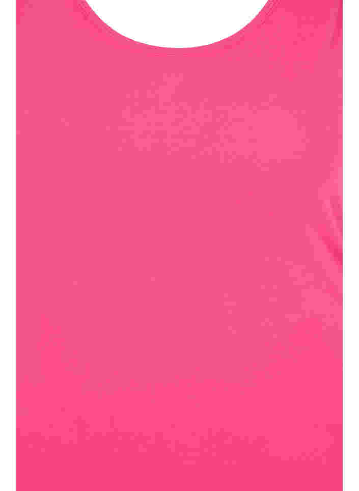 Einfarbiges Basictop, Fandango Pink, Packshot image number 2