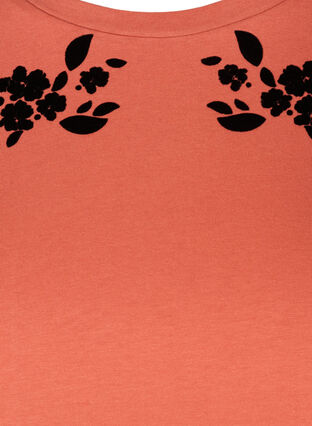 Kurzarm T-Shirt mit Printdetails, Faded Rose, Packshot image number 2