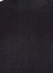 Strickbluse mit hohem Kragen, Schwarz, Packshot image number 2