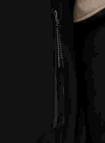 Softshell-Jacke mit Colour-Block, Black Comb, Packshot image number 3