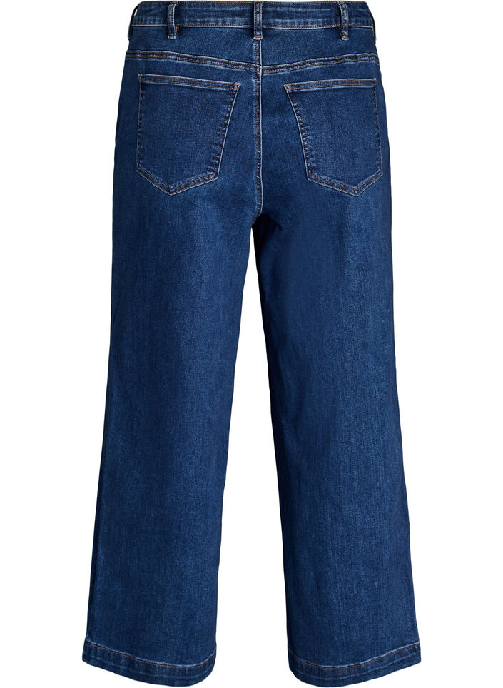 Kiana Jeans mit Straight Fit und hoher Taille, Blau, Packshot image number 1