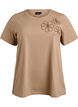 T-Shirt mit dekorativen Details, Beige, Packshot image number 0