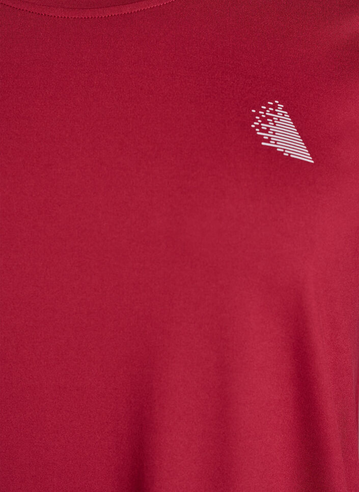 Trainingsshirt mit 3/4-&Auml;rmeln, Rot, Packshot image number 2