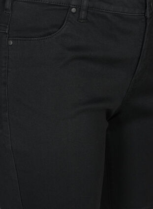 Slim Fit Emily Shorts mit normaler Taille, Black solid, Packshot image number 2