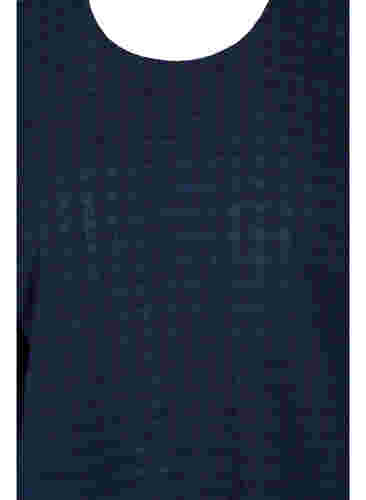 Bluse mit Struktur und 1/2-Ärmeln, Navy Blazer, Packshot image number 2