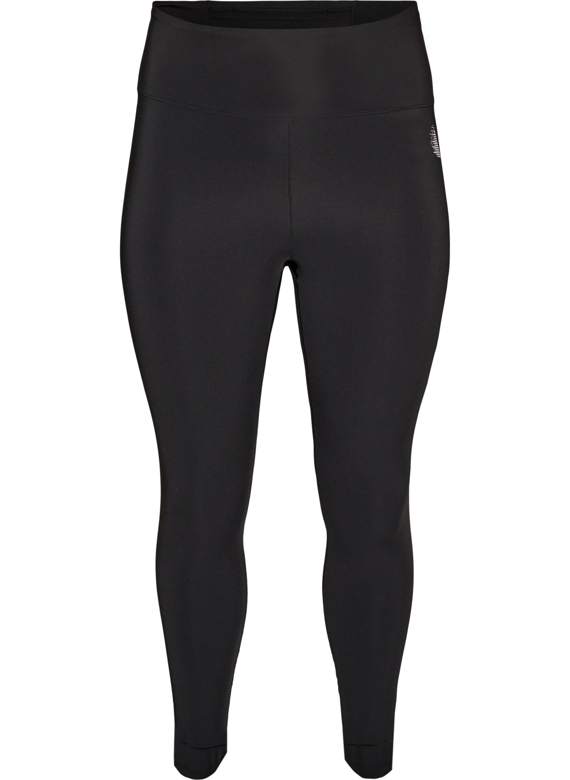 ZizziTrainingstights mit hoher Taille und Tasche im Bund, Schwarz, Packshot image number 0