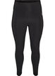Trainingstights mit hoher Taille und Tasche im Bund, Schwarz, Packshot image number 0