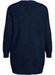 Lange Strickjacke mit Taschen, Blau, Packshot image number 1