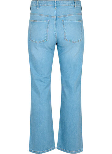Gemma Jeans mit hoher Taille und gerader Passform, Light blue, Packshot image number 1