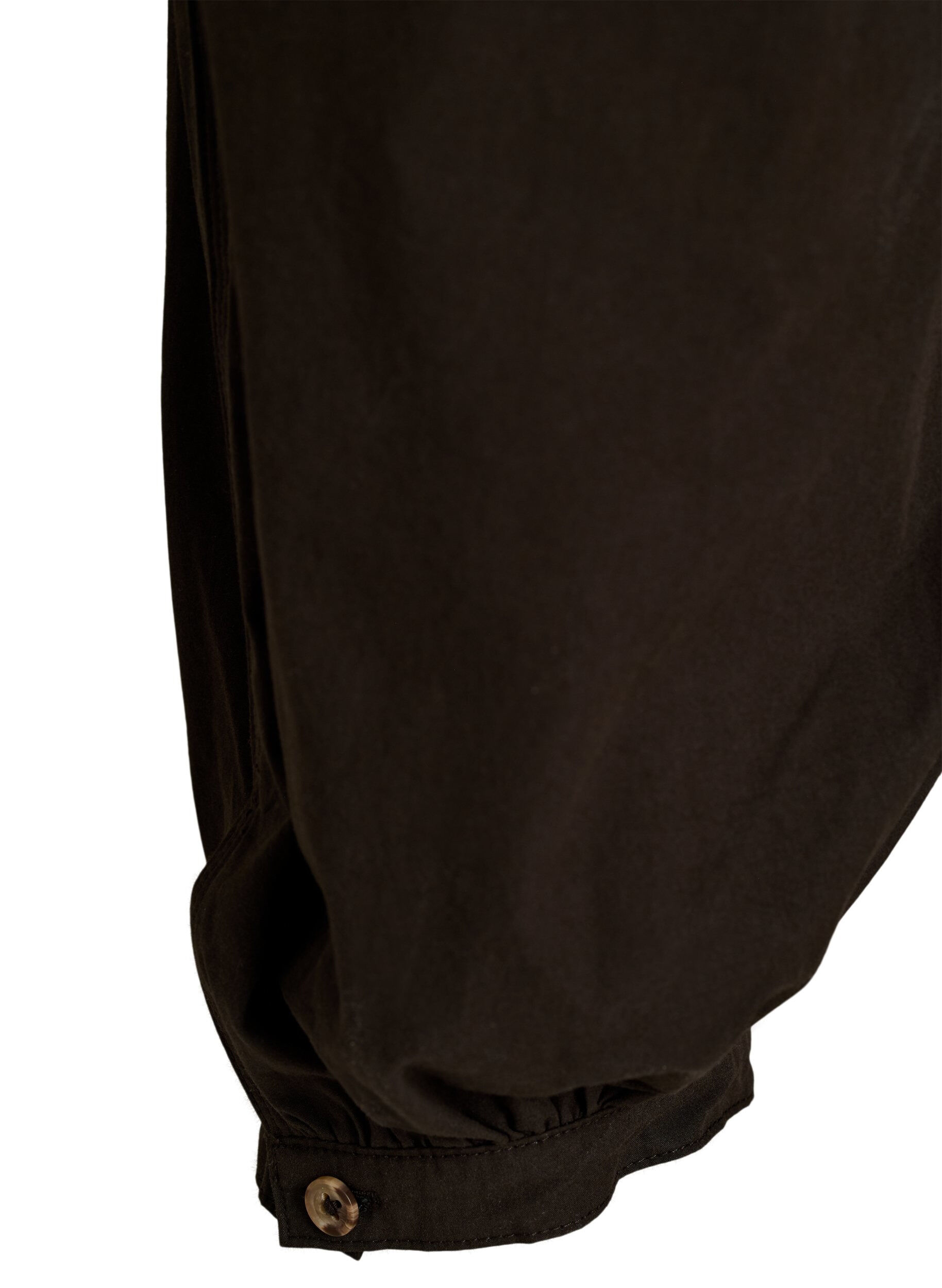 Zizzi Hoch taillierte Ballonhose aus Baumwolle, Braun, Packshot image number 3