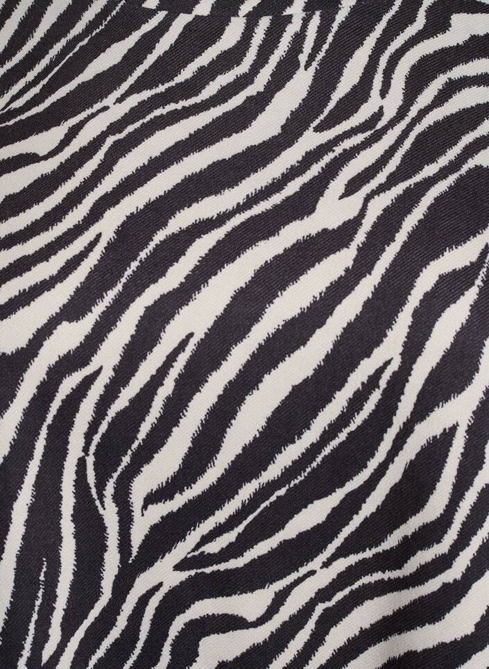 Kurzes A-Linien-Kleid mit 7/8-Ärmeln, Schwarz, Packshot image number 2