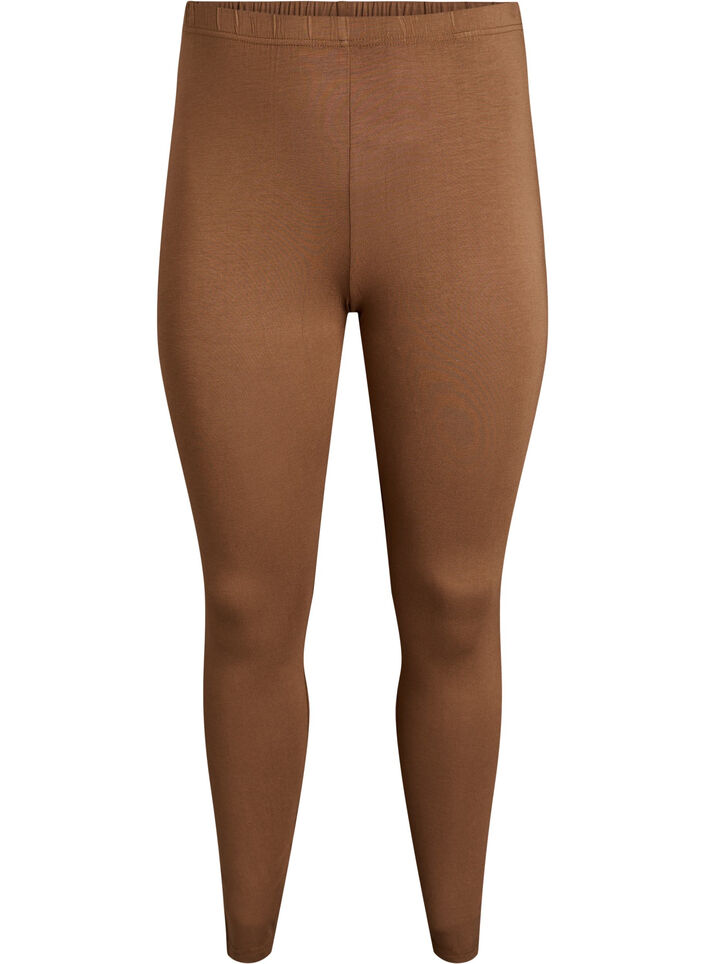 Basic Leggings aus Viskose, Braun, Packshot image number 0