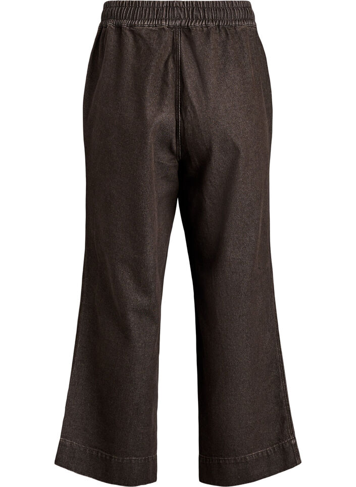 Jeans mit weitem Bein und Streifen, Blau, Packshot image number 1