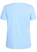 Einfarbiges basic T-Shirt aus Baumwolle, Blau, Packshot image number 1