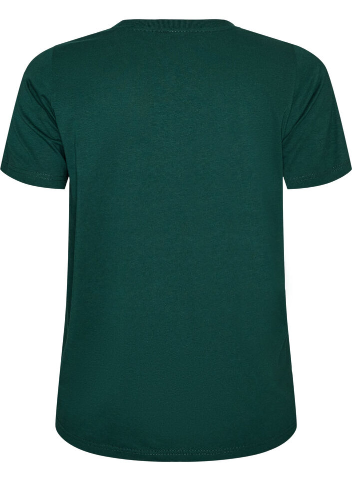 Weihnachts-T-Shirt aus Bio-Baumwolle, Gr&uuml;n, Packshot image number 1