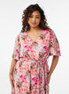 Maxikleid aus Chiffon mit V-Ausschnitt und R&uuml;schensaum, , Model image number 2