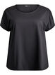 T-Shirt aus Baumwolle mit H&auml;keldetail, Schwarz, Packshot image number 0