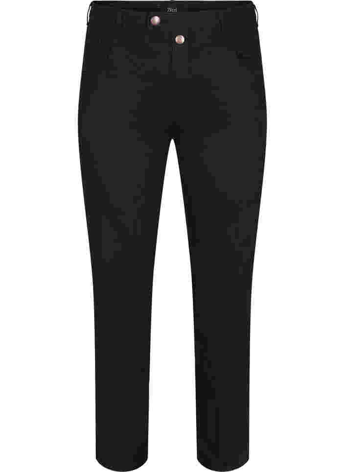Regular Fit Gemma Jeans mit hoher Taille, Black, Packshot image number 0
