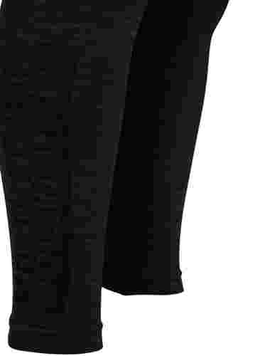 Nahtlose Skiunterhose aus Melange, Dark Grey Melange, Packshot image number 3