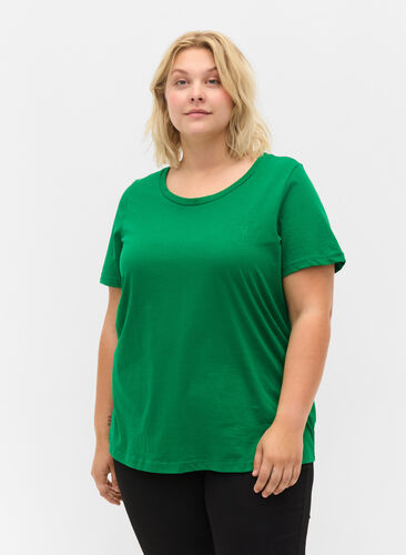 Kurzärmeliges T-Shirt mit Rundhalsausschnitt, Jolly Green MB, Model image number 0