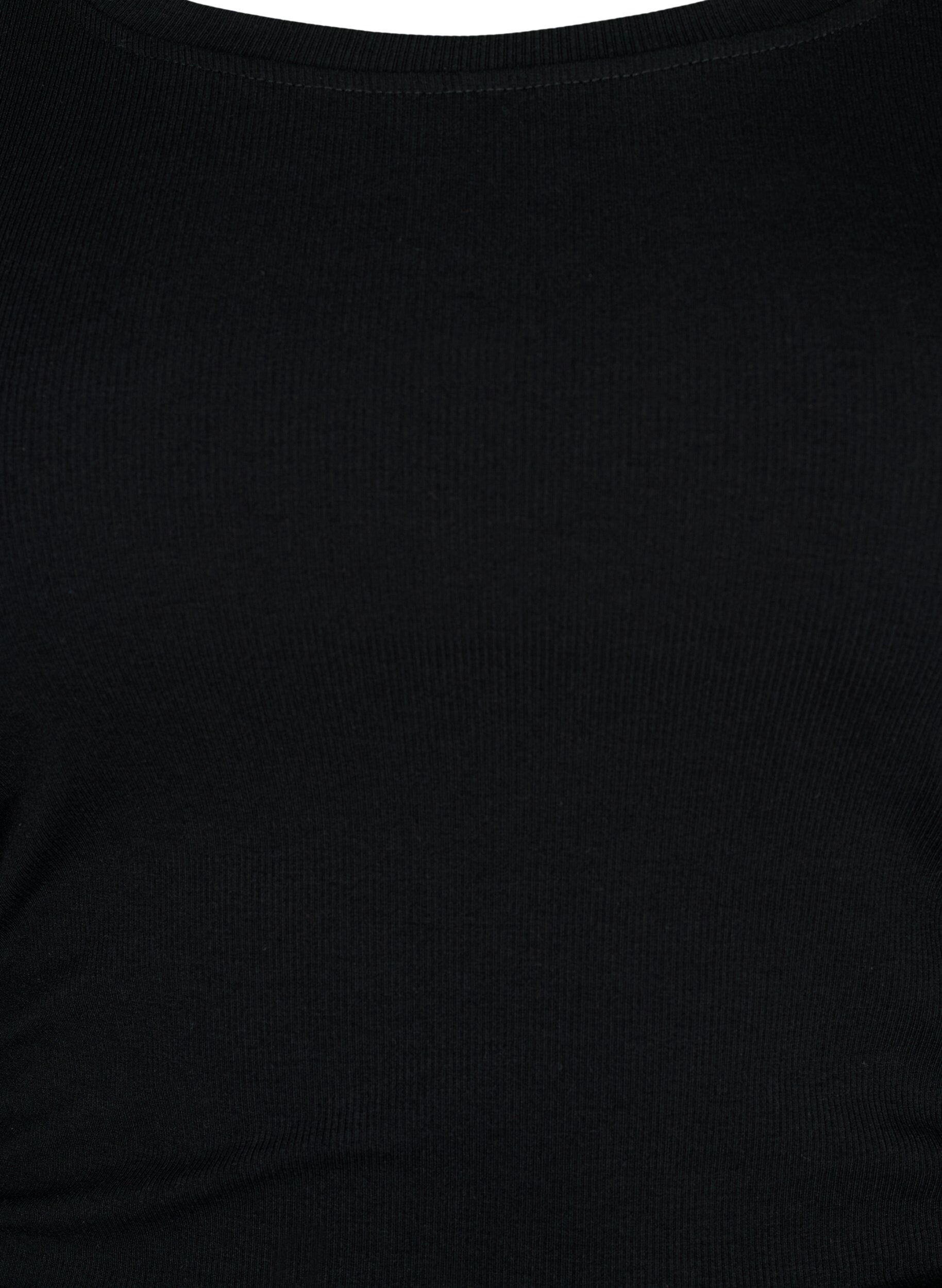 Zizzi Eng anliegendes Kleid mit Ausschnitt, Black, Packshot image number 2