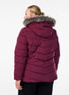 Kurze Steppjacke mit Kapuze, Dunkles Bordeaux, Model image number 2