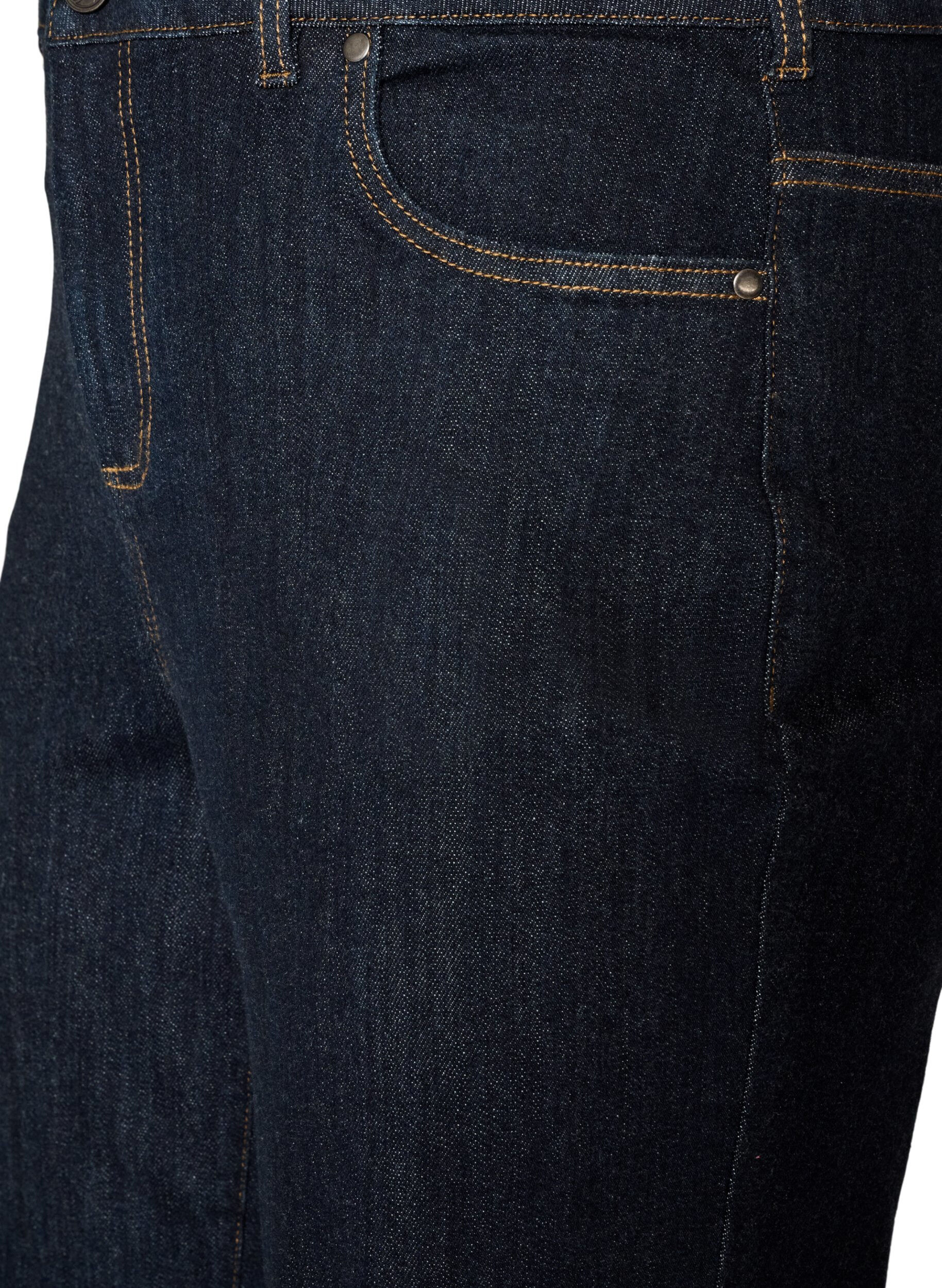 ZizziStraight Fit Kiana Jeans mit hoher Taille, Blau, Packshot image number 2