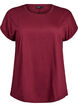 Kurz&auml;rmliges T-Shirt aus einer Baumwollmischung, Dunkles Bordeaux, Packshot image number 0