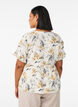 Bluse aus Leinen und Viskose mit V-Ausschnitt und Knopfverschluss, Wei&szlig;, Model image number 2