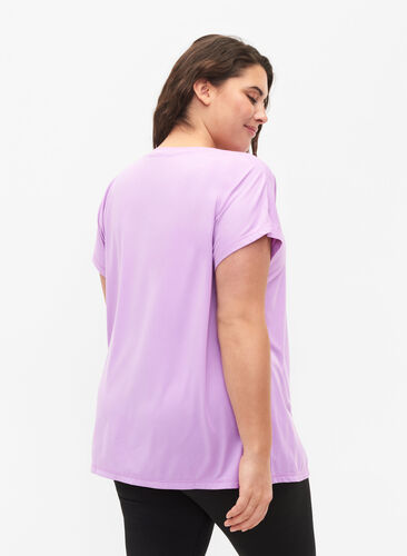 Kurzärmeliges Trainings-T-Shirt, African Violet, Model image number 1