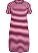 T-Shirtkleid aus geripptem Jersey in Knielänge, Dunkles Bordeaux, Packshot image number 0