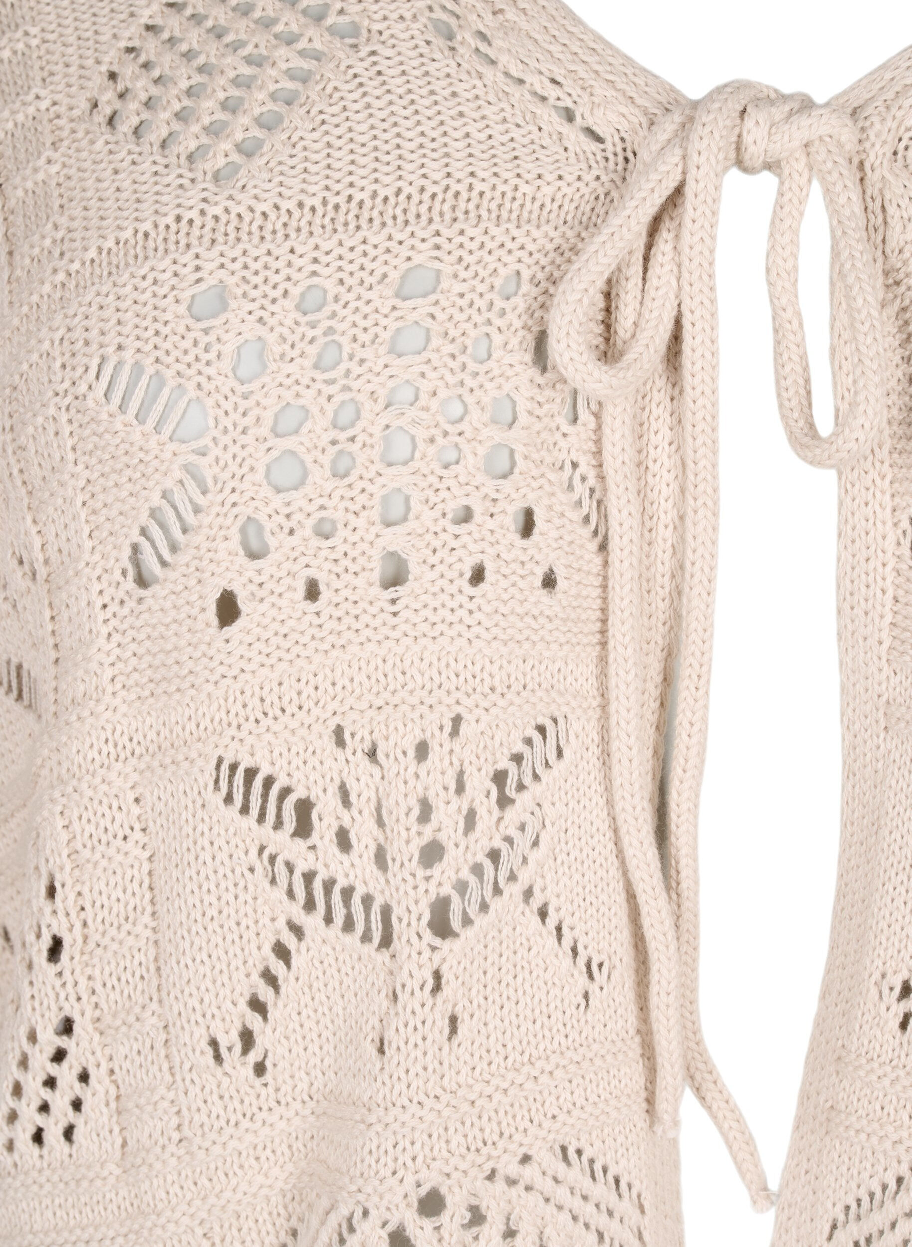 Zizzi Strickjacke mit Kordelzug, Pumice Stone, Packshot image number 2