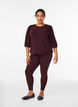 Leggings mit Glitzermuster, Dunkles Bordeaux, Model image number 1