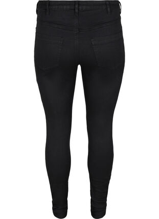 Super Slim Amy Jeans mit hoher Taille, Black, Packshot image number 1