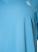 Lockeres Trainings-T-Shirt mit V-Ausschnitt, Blau, Packshot image number 2