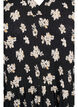 Gemustertes Kleid mit Eins&auml;tzen, Schwarz, Packshot image number 2