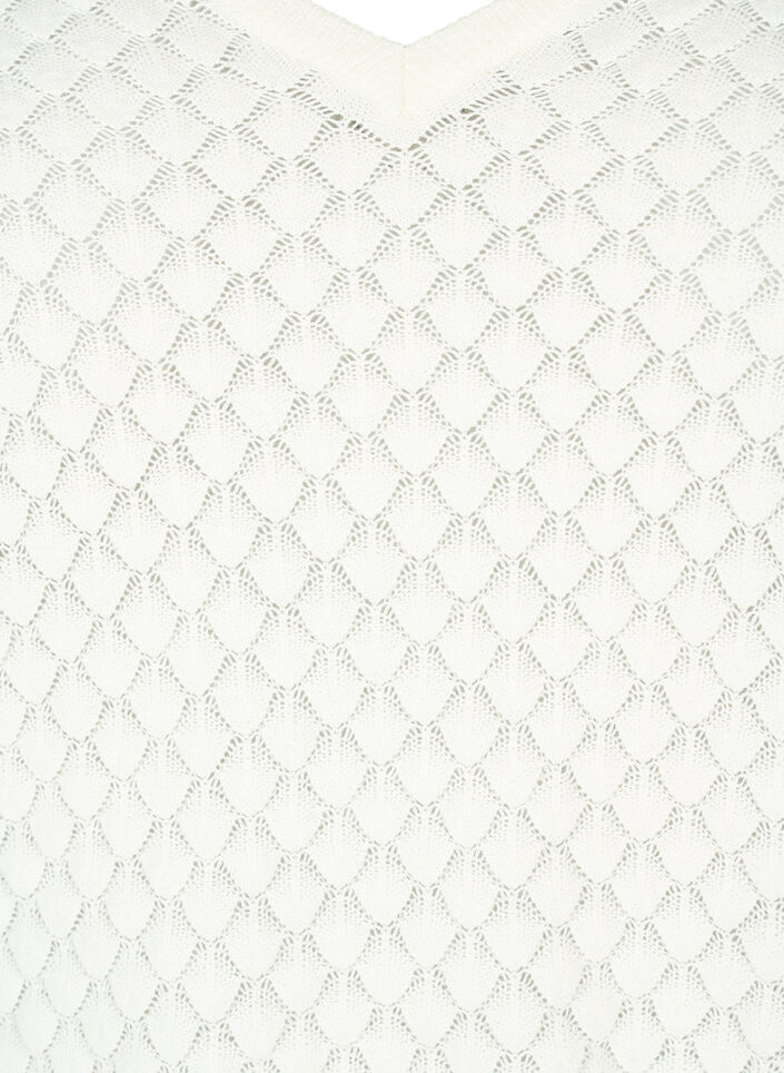 Pullover mit Strukturmuster aus Bio-Baumwolle	, Cloud Dancer, Packshot image number 2