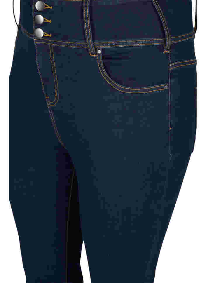 Super Slim Bea Jeans mit hoher Taille, Unwashed, Packshot image number 2