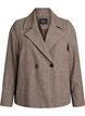 Kurzer zweireihiger Blazer, Braun, Packshot image number 0