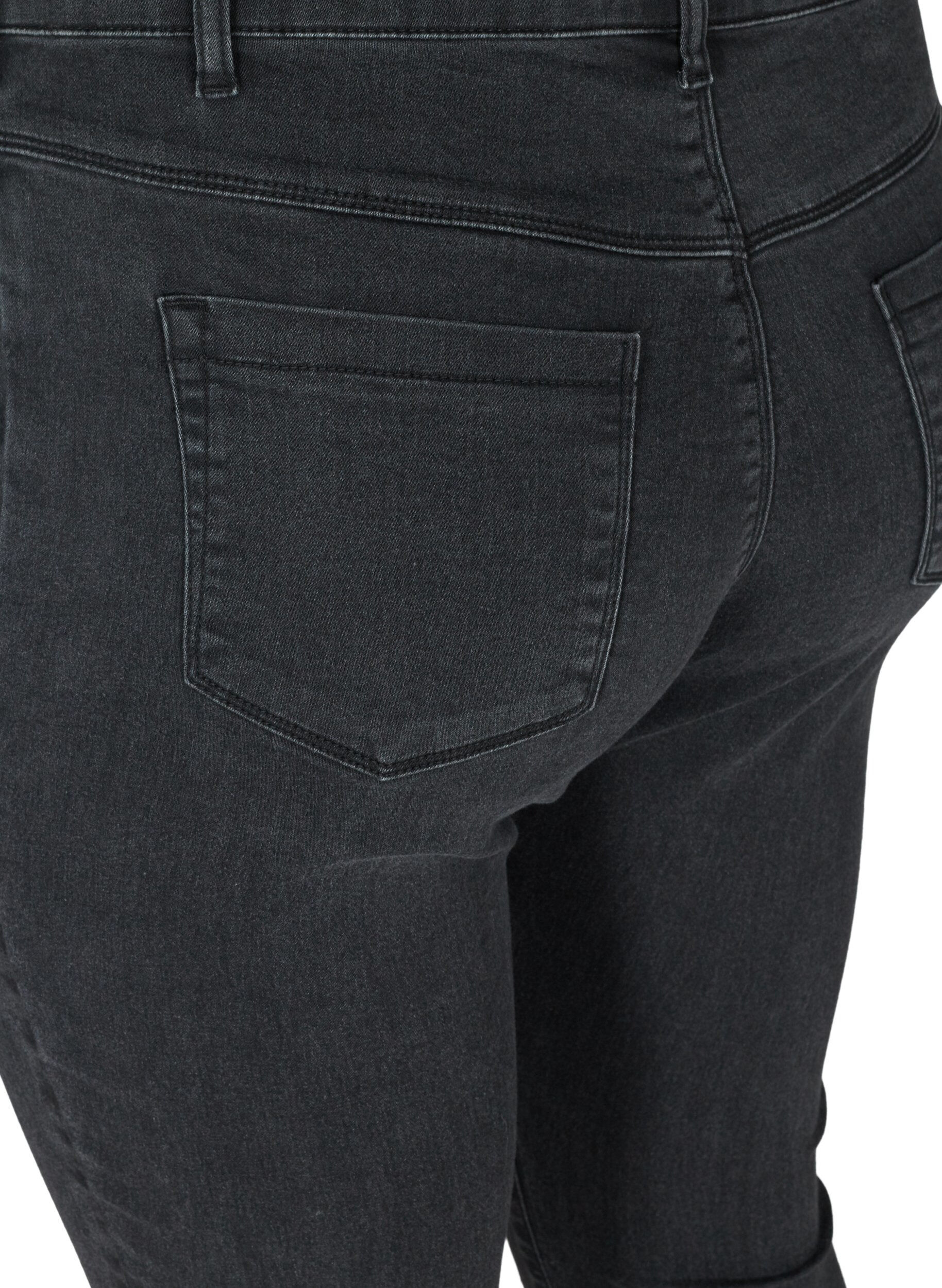 Zizzi Jeggings aus Baumwollmischung, Grey Denim, Packshot image number 3